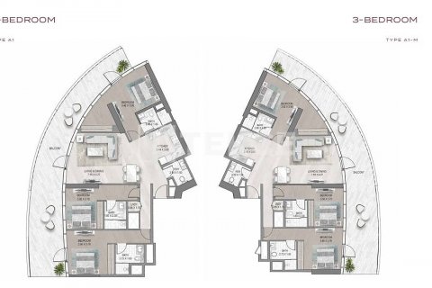 Byt v Business Bay, Dubai, SAE 3 ložnice, 166 m² Č.: 578588 - fotografie 27