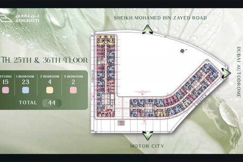 Apartament de vânzare în Motor City, Dubai, EAU 1 cameră, 29 mp. №728430 - poză 14