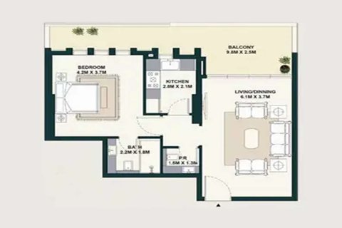 Müüa korter asukohaga Jumeirah Village Circle, Dubai, AÜE: 1 magamistoaga, 55 m² Nr 728432 - pilt 16