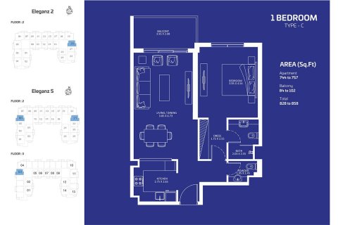 آپارتمان برای فروش در  Jumeirah Village Circle، Dubai، امارات متحده عربی  36 متر مربع ، شماره 704909 - تصویر 7