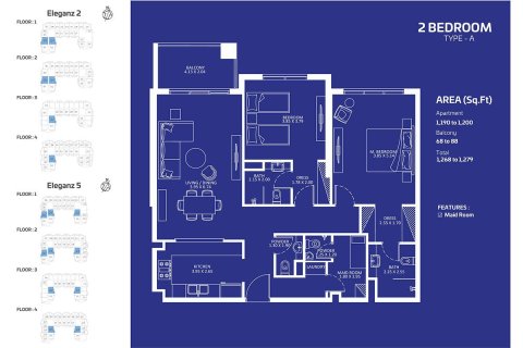 آپارتمان برای فروش در  Jumeirah Village Circle، Dubai، امارات متحده عربی  36 متر مربع ، شماره 704909 - تصویر 8