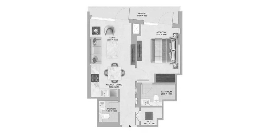 Apartamento en Abu Dhabi, EAU 1 dormitorio, 52.58 m² № 704070
