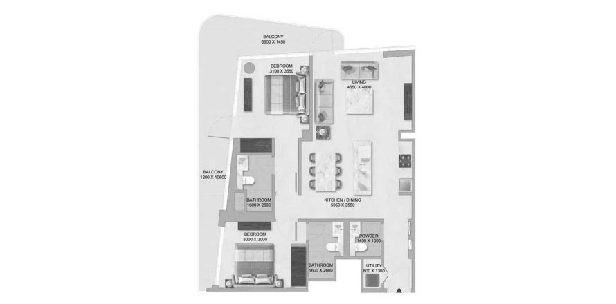 Apartamento en Abu Dhabi, EAU 2 dormitorios, 94.11 m² № 704071