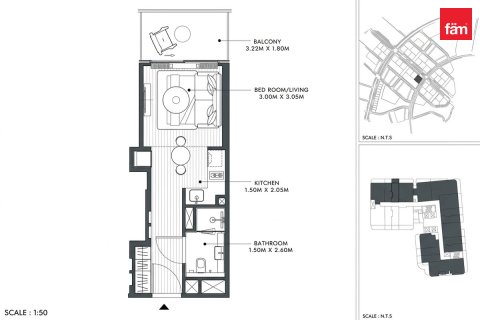 Appartement te koop in Dubai, VAE 33.4 vr.m., nr 765975 - foto 14