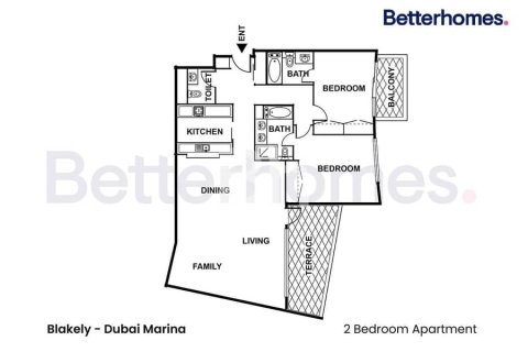 Apartament në Dubai Marina, Emiratet e Bashkuara Arabe 2 dhoma gjumi, 161 m2. № 645308 - Foto 29