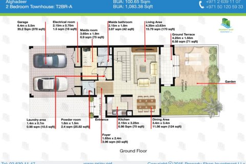 Townhouse til salg i Al Ghadeer, Abu Dhabi, UAE 2 soveværelser, 185 kvm № 716860 - foto 21
