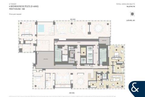 阿联酋 Dubai Al Sufouh 待售 : 6 卧, 1309 平方米 , 编号666852 - 照片 15