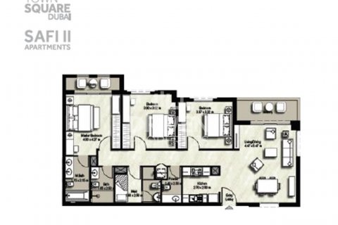 Apartament në Town Square, Dubai, Emiratet e Bashkuara Arabe 3 dhoma gjumi, 132 m2. № 602709 - Foto 16