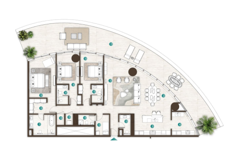 Müüa korter asukohaga Al Marjan Island, Ras Al Khaimah, AÜE: 1 magamistoaga, 82 m² Nr 690142 - pilt 12