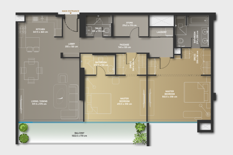 آپارتمان برای فروش در  Palm Jumeirah، Dubai، امارات متحده عربی  1 خوابه ، 80 متر مربع ، شماره 690141 - تصویر 5