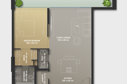 آپارتمان برای فروش در  Palm Jumeirah، Dubai، امارات متحده عربی  1 خوابه ، 80 متر مربع ، شماره 690141 - تصویر 4