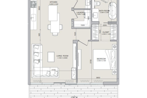 Apartmen di Dubai, UAE 1 bilik tidur, 72 meter persegi № 690143 - foto 4