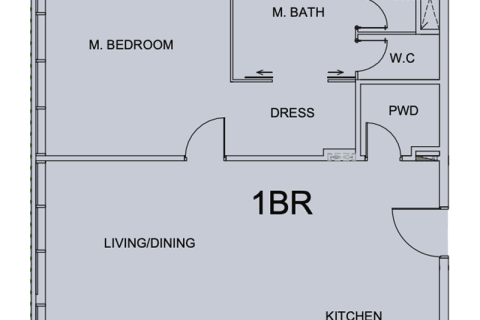 Apartmán v Dubai, SAE 1 spálňa, 76 m2 č. 690147 - Fotografia 13