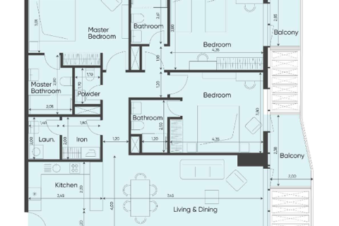 Dubai, संयुक्त अरब अमीरात में अपार्टमेंट, 1 बेडरूम, 75 वर्ग मीटर, संख्या 690144 - फ़ोटो 5