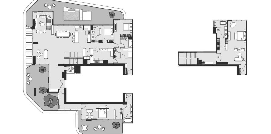 Penthouse lakás az Artistry Two Residences lakóparkban itt: Dubai Design District, EAE, 4 hálószoba, 574.32 m², azonosító: 694755