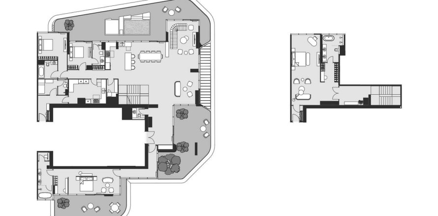 Penthouse lakás az Artistry Two Residences lakóparkban itt: Dubai Design District, EAE, 4 hálószoba, 576.68 m², azonosító: 694754