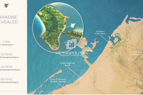 Huoneisto Al Marjan Island, Ras Al Khaimah, Arabiemiraatit 1 makuuhuone, 84 m2 № 664950 - kuva 10