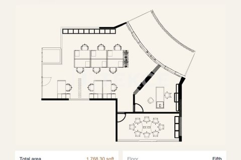 مكتب للبيع في دبي، الإمارات العربية المتحدة 92 متر مربع ، رقم 701083 - صورة 13