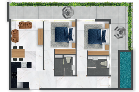 阿联酋 Dubai Jumeirah Village Circle 待售 : 1 房 , 编号732695 - 照片 12