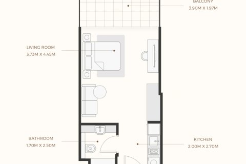 Appartamento in vendita a Mohammed Bin Rashid City, Dubai, EAU 1 camera da letto, 34 mq. № 732692 - foto 5