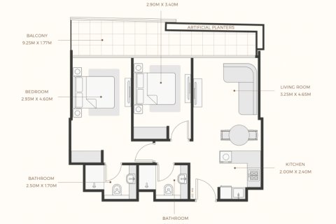 Appartamento in vendita a Mohammed Bin Rashid City, Dubai, EAU 1 camera da letto, 34 mq. № 732692 - foto 6