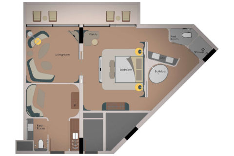 Купити квартиру в The World Islands, Дубай, ОАЕ 57м2, № 690139 - фото 6