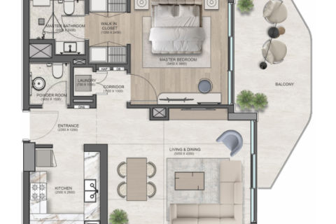 Dubai, संयुक्त अरब अमीरात में अपार्टमेंट, 1 बेडरूम, 75 वर्ग मीटर, संख्या 690136 - फ़ोटो 7