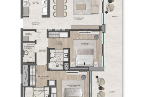 Dubai, संयुक्त अरब अमीरात में अपार्टमेंट, 1 बेडरूम, 75 वर्ग मीटर, संख्या 690136 - फ़ोटो 8