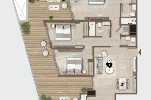 شقة للبيع في Al Jaddaf، دبي، الإمارات العربية المتحدة 1 غرفة نوم ، 63 متر مربع ، رقم 690137 - صورة 6