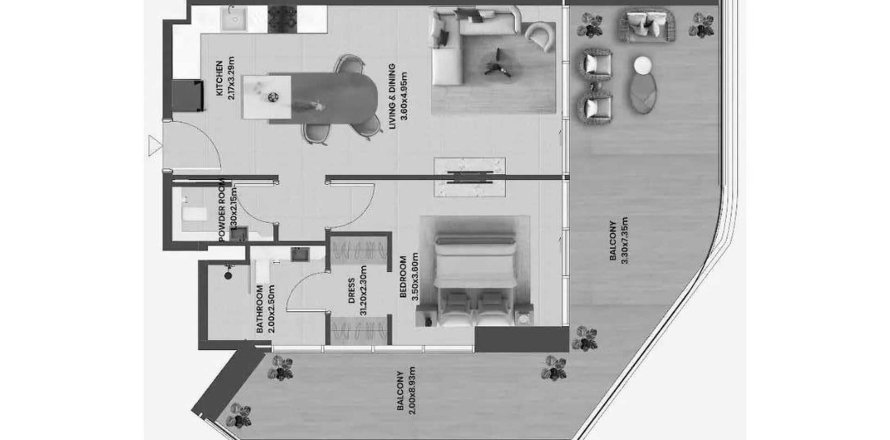 Dzīvoklis Divine Al Barari Majan, Dubaijā, AAE 1 istaba, 99.87 m2 Nr. 660741