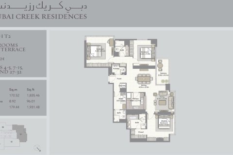 Apartemen di Dubai, UEA 3 kamar tidur, 179.4 m2 nomor 646851 - foto 22