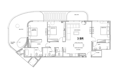 Byt v VILLA del BRUNELLO v Dubai, SAE 2 ložnice, 101 m² Č.: 704828 - fotografie 20