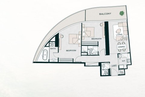 Apartment in Binghatti Aquarise in Business Bay, Dubai, UAE 1 room, 40 sq.m. № 704825 - photo 16