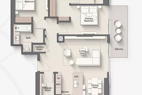 Apartment til salg i Nadd Al Sheba, Dubai, UAE 1 soveværelse, 73 kvm № 704829 - foto 18