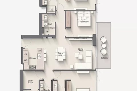 Apartment til salg i Nadd Al Sheba, Dubai, UAE 1 soveværelse, 73 kvm № 704829 - foto 20