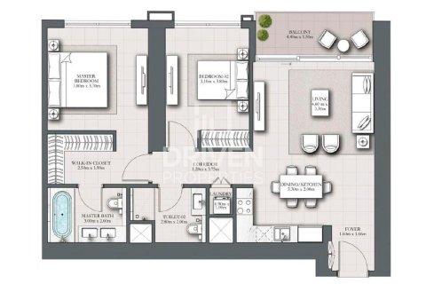 Apartament na sprzedaż w Dubai Marina, Dubai, ZEA 2 sypialnie, 106 mkw., nr 683073 - zdjęcie 11