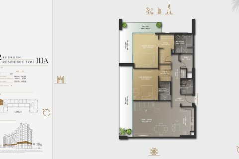 Apartment in Olaia Residences in Palm Jumeirah, Dubai, UAE 1 bedroom, 79 sq.m. № 704815 - photo 17