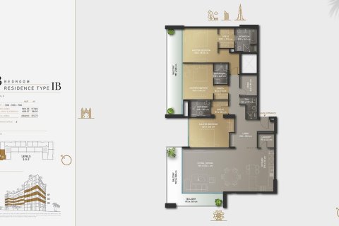 Apartment in Olaia Residences in Palm Jumeirah, Dubai, UAE 1 bedroom, 79 sq.m. № 704815 - photo 18