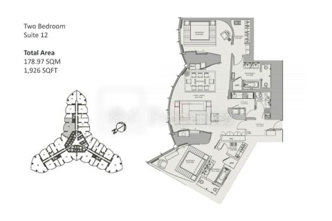 Appartamento in affitto a Downtown Dubai (Downtown Burj Dubai), Dubai, EAU 2 camere da letto, 178.9 mq. № 702603 - foto 24