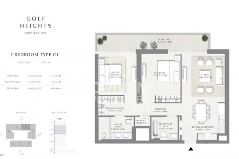 Apartment in Emirates Hills, Dubai, UAE 2 bedrooms, 111 sq.m. № 602587 - photo 14