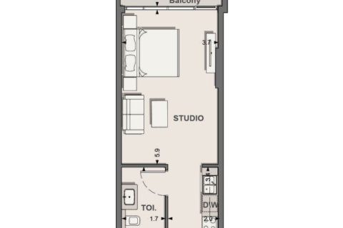 آپارتمان برای فروش در  Jumeirah Village Circle، Dubai، امارات متحده عربی  44 متر مربع ، شماره 732643 - تصویر 8
