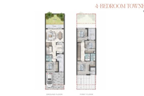Városi lakóépület itt: Damac Lagoons, Dubai, EAE, 4 hálószoba, azonosító: 704585 - fénykép 5