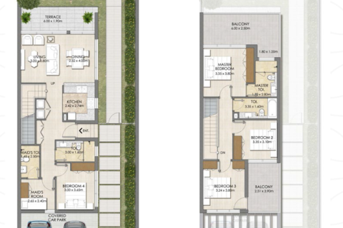 DAMAC Hills (Akoya by DAMAC), Dubai, संयुक्त अरब अमीरात में विला, 3 बेडरूम, संख्या 704589 - फ़ोटो 10