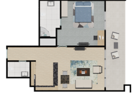 Apartman u Dubai Land, UAE 1 soba, 42 m2 Br. 732409 - fotografija 4