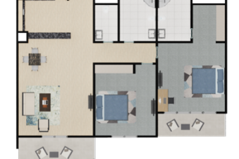 Apartman u Dubai Land, UAE 1 soba, 42 m2 Br. 732409 - fotografija 5