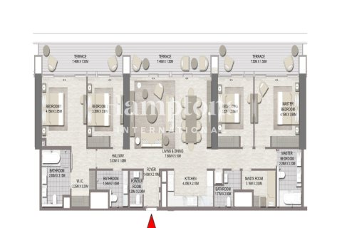 Зняти в оренду квартиру в Dubai Creek Harbour (The Lagoons), Дубай, ОАЕ 4 спальні, 217.67172900м2, № 691668 - фото 21