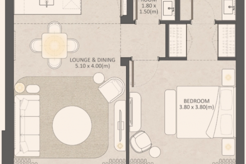 Apartament në Dubai, Emiratet e Bashkuara Arabe 1 dhomë gjumi, 75 m2. № 598537 - Foto 21