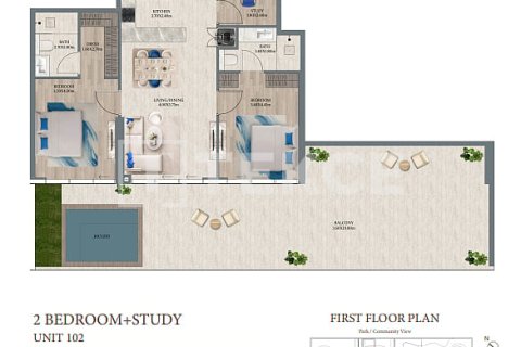 Apartman u Dubai, UAE 3 spavaćih soba, 236 m2 Br. 703123 - fotografija 17