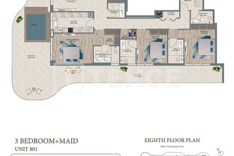 Dubai, BAE’de satılık daire 2 yatak odası, 113 m&sup2; No 703122 - fotoğraf 19