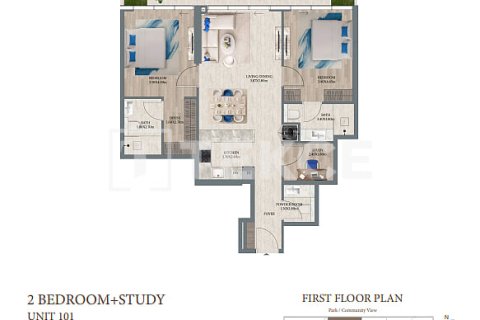 Apartamento en venta en Dubai, EAU 1 dormitorio, 74 m2 № 703121 - foto 18